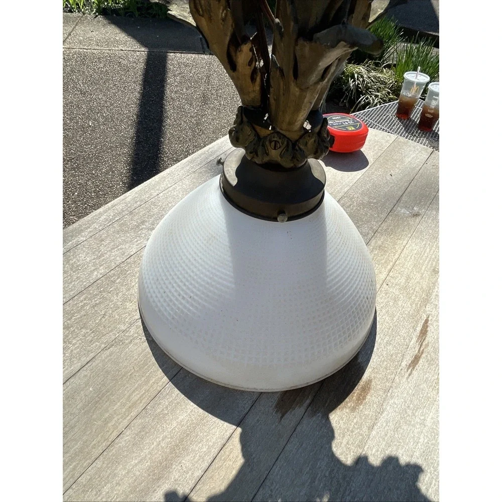 VTG Brass‎ Old World Light Fixtures Rococo Art Nouveau Victorian Revival Pendant